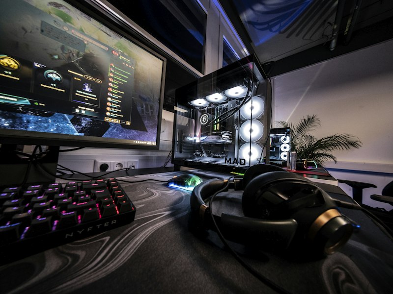 Player at a tournament setup
